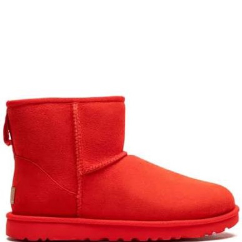 UGG Bright Red Ankle Boots - Picture 3 of 6